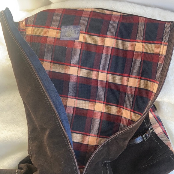 Tommy Hilfiger Knee High Brown Suede Boots - Picture 5 of 7